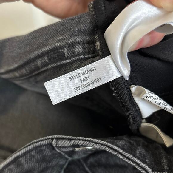 Madewell Maternity Side-Panel Perfect Vintage Jeans in Faded Black Lunar Wash 33 - Picture 10 of 10